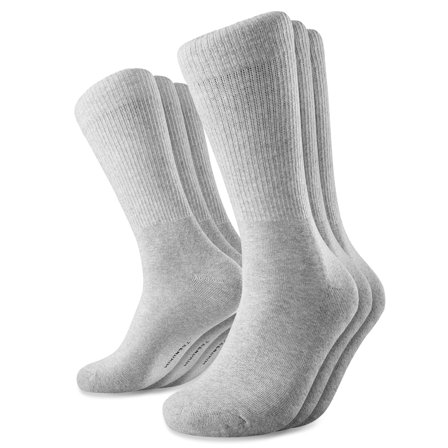 DryFeel | Set de 3 perechi de șosete de tenis gri deschis din bumbac pentru bărbați