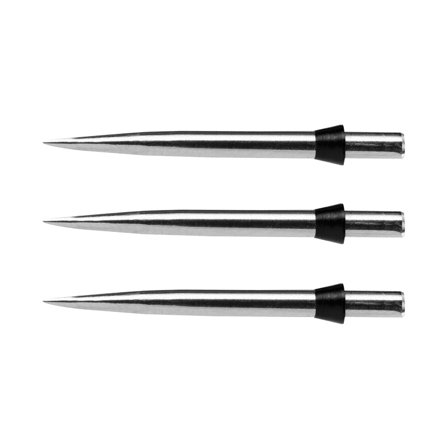 Red Dragon Specialist Dart Points - Silver Effect Standard 32mm with Black Trident