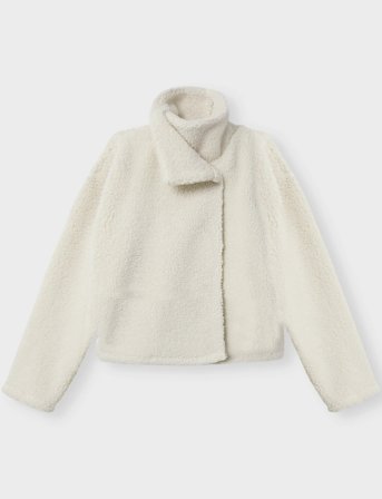 LMTD Nlfbetty Ls Short Jacket - White - 170-176