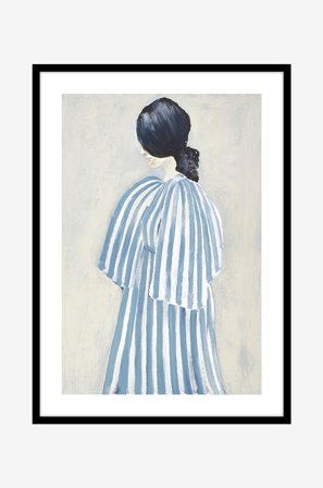 Malerifabrikken - Tavla Intuition, Svart ram - Blå - Tavlor - Från Homeroom