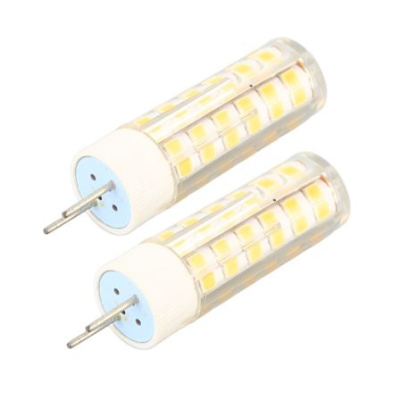 2 stk G8 LED-pærer PC Pin Base G8 76 LED-lys Lett Vekt 6W 540LM Dimbar Pære for Hjem Butikk Kontor Bibliotek 100‐130V