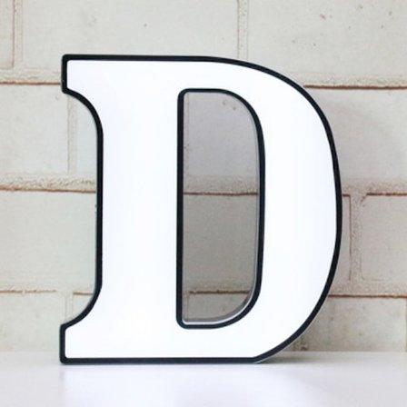 JUSTUP LED-bokstavsljus - DIY-bokstavsljus skyltar 26 alfabetsskyltar för bröllop, födelsedag, fest, bardekoration (bokstaven D)