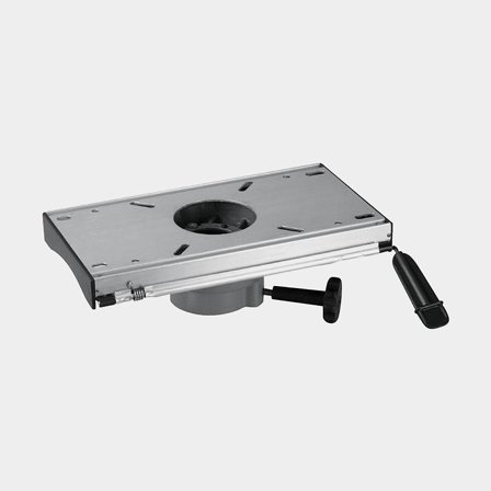 Toppbeslag med slide för stolstativ Ø 73 mm