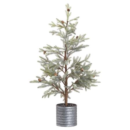 Noel Collection Snowy Christmas Tree One Size Grön