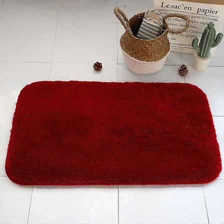 1st Sklisikker Baderomsmatte, Absorberende Baderomsmatte (rød)