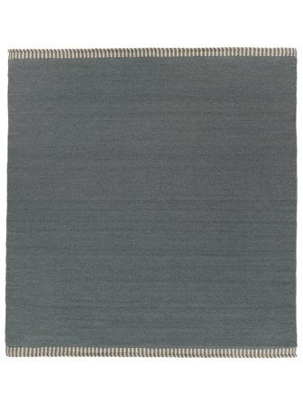 Wool Rug Visby Blue Square Large Oeko-Tex