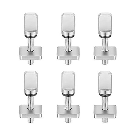 6 stk. Surfboard Fin Skruer, Værktøjsfri Tommelfingerskrue i Rustfrit Stål til SUP Surf Longboard Paddlebo