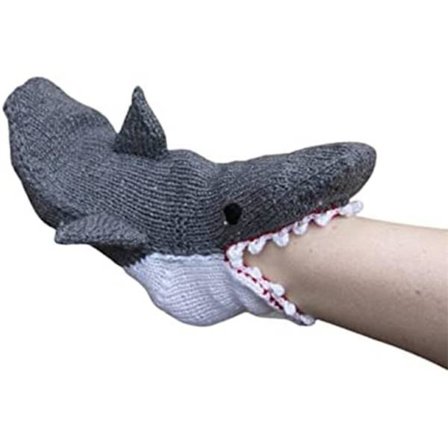 Strikkede Krokodillesokker til Kvinder Mænd Nyhed Dyre Haj Sokker Sjove Alligator Sokker