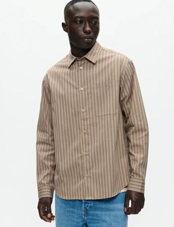 WOOD WOOD Wwnico Shirt 25278 - Beige - L
