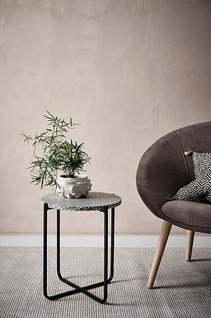 Jotex - Stolik ø 42 Cm Szary - HEYWOOD - Kup Stoliki salonowe i stołki firmy Jotex