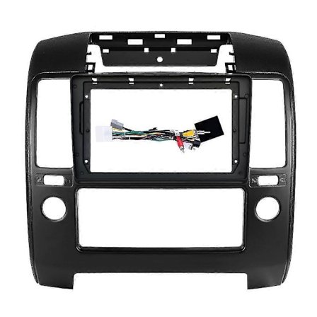 Bil DVD Ramme Audio Tilpasningsadapter Dash Trim Kits Fascia Panel 9 Tommer for Navara D40 05-14 2 Din R