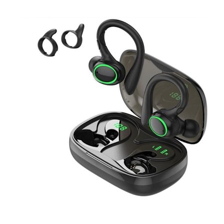 Bluetooth-hörlurar för sport, trådlösa in-ear-hörlurar med 2 ENC-mikrofoner
