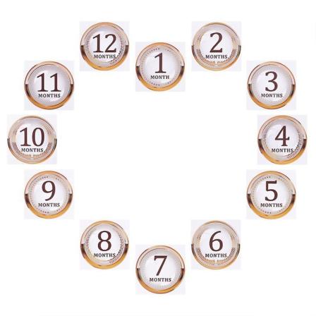 11,2x11,2 cm Dekorative klistremerker i assorterte farger 1 sett Gutter Jenter