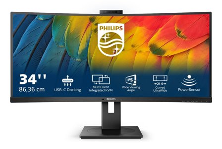 Philips 34B1U5600CH - 5000 Series - LED-skjerm - kurvet - 34"