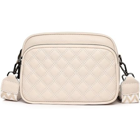 Crossbody-laukut naisille, aitoa nahkaa oleva Cross Body -laukku naisille säädettävällä leveällä hihnalla, useita taskuja, käsilaukut