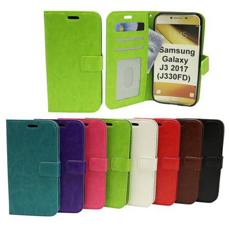 Crazy Horse Wallet Samsung Galaxy J3 2017 (j330fd) Turkos