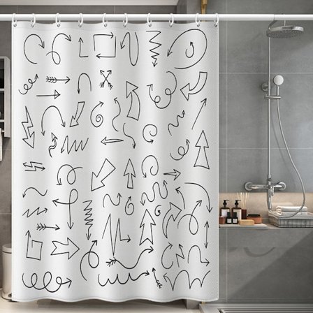 Duschdraperi i PEVA 180 x 200 cm