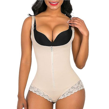 Lequeen Dam Magkontroll Fajas Colombianas Body Shaper Dragkedja Platt Mage Shapewear Colombianskt reducerande gördel Shaperwear för hela kroppen