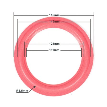 Högtalarskum Surround Högtalarkanter Subwoofer Surround-ringar för klart ljud
