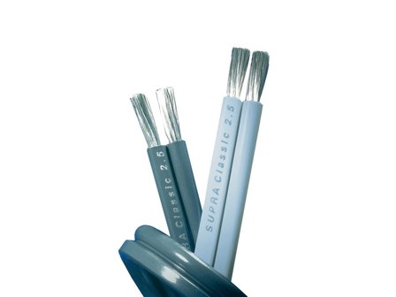 SUPRA 2000000402 Høyttaler 0,127 mm, syrefrie kobberkomponenter 2x1.6, svart, 600 m, Stikkontakter & kabler