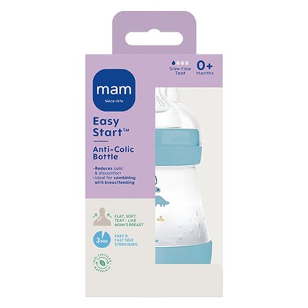 Mam Easy Start Anti-Colic tåteflaske blå 160 ml