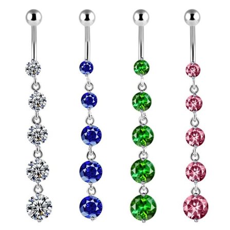 Navle-Belly Button Ring Kropspiercing 316l Stål