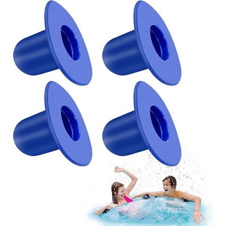 Poolpluggset i fyra delar - för Intex och Bestway spabad - blå