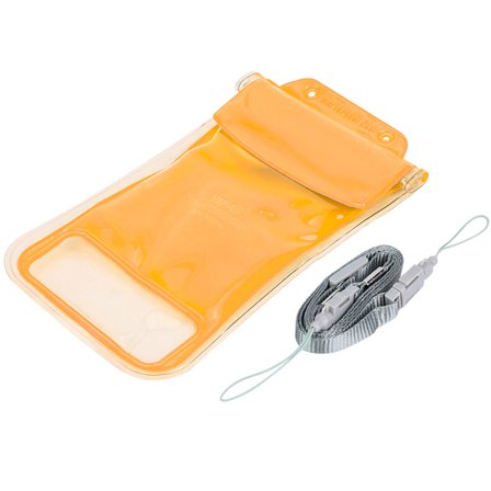 Ulkoilman vedenpitävä kelluva matkapuhelinkotelopussi vedenalainen suojapussi (oranssi)