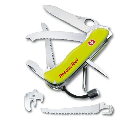 Victorinox Rescue Tool - lommekniv - multiverktøy Swiss Army Knife, lengde: 11.1 cm, vekt: 167 gram