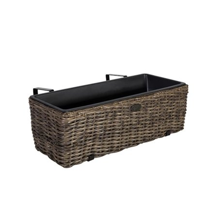 Balkong blomlåda WIKER 60x19xH18cm, mörkbrun