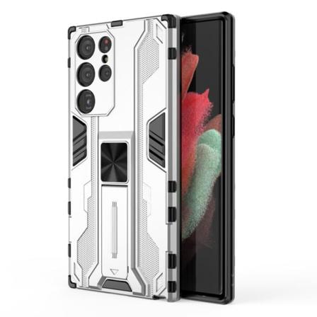 Shockproof Kickstand Skal Galaxy S22 - Vit Vit