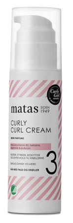 3 for 2 - Matas Striber Curly Curl Cream Uden Parfume 150 ml, Hår, Hårstyling, Krøllet Hår