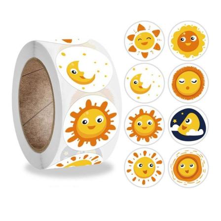 500st Stickers Klistermärken - Djur Motiv - Cartoon Multifärg