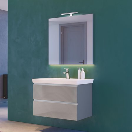 Arrow Victoria Allaskaappi harmaa, 80 cm, Kylpyhuone