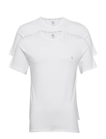 S/S Crew Neck 2Pk T-shirt Hvid Calvin Klein