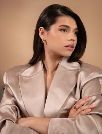 Caroline Svedbom Petite Timo Earringsgold - Gold - ONE SIZE