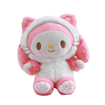 Sanrio Anime figur Søt plysj lekedukke tegneserie utstoppede lekegaver til barn Pink