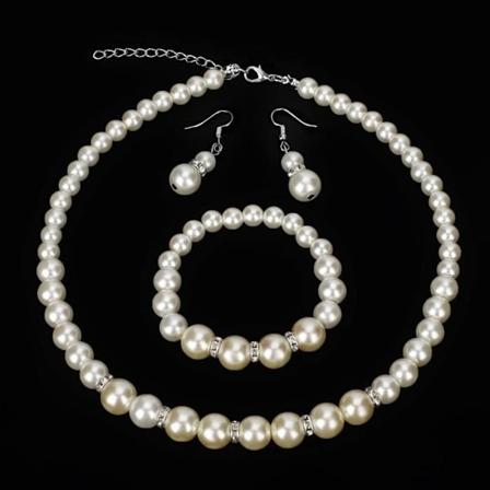 Smyckesset för bröllopshalsband, brudsmyckeset, festsmyckeset, festpresent för kvinnor