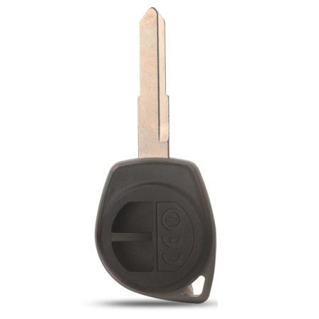 2-knapps nyckelskal bil fjärrkontrollfodral cirkel fjärrkontrollskydd utan gummikudde för Suzuki Swift SX4 ALTO Vitara