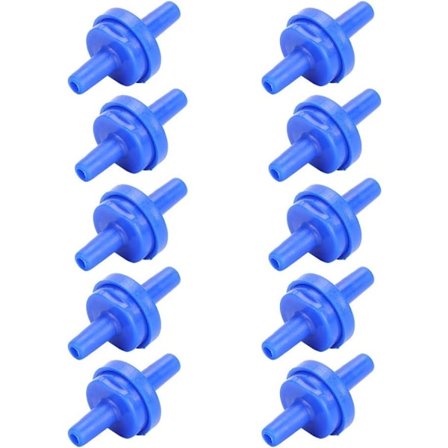 10 stk. Envejs Kontraventiler, Plast Kontraventil til 4 mm Slange, Luft Ilt Pumpe Ikke-Retur Kontraventiler til Vand, Brændstof, Gas, Luft Væske