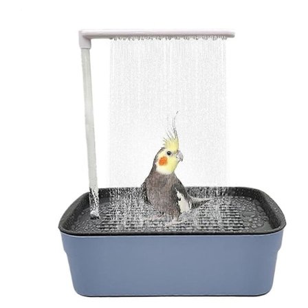 Bird Shower Bathtub Parrot Automatic Bath Pet Circulating Water Bathtub Pet Bird Bath Accessories