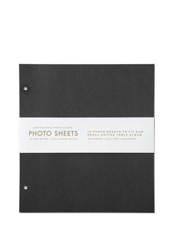PRINTWORKS Photo Album - 10-Pwack Refill Pwapwer (S) - Black - 19.0X 0.5X 21.0CM