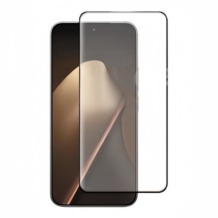 Elektropläterat Högt Aluminium Silkscreentryckt Härdat Glasskyddsfilm med HD Svart Kant kompatibelt med Xiaomi 14T