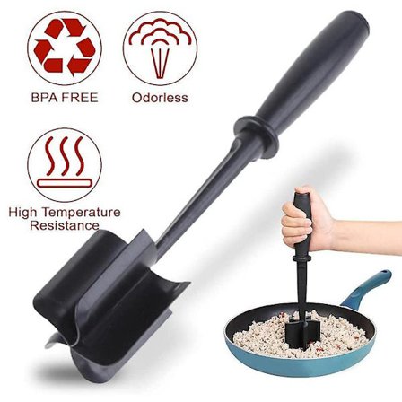 Monitoiminen lihajauhin, lämmönkestävä keittiöväline, nailonista valmistettu hampurilaisjauhin