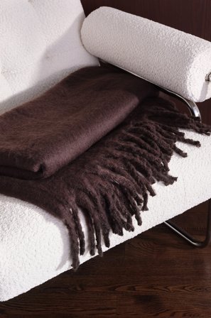 Jotex - Pledd 130x170 Cm Brun - SARA - Kjøp Pledd hos Jotex