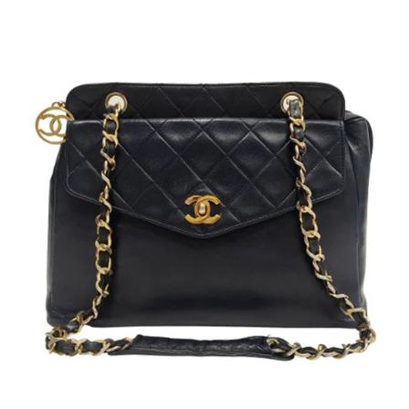Chanel Vintage, Pre-owned Timeless Bag Zwart, Dames, Maat:ONE Size,leer