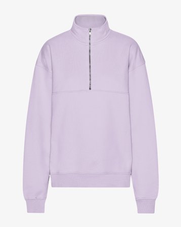 Organic Quarter Zip - Soft Lavender L