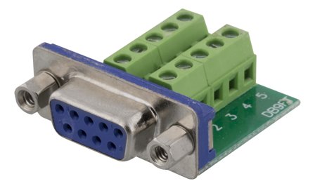 Deltaco DC-391 - seriell adapter - DB-9 til 10-pins terminalblokk