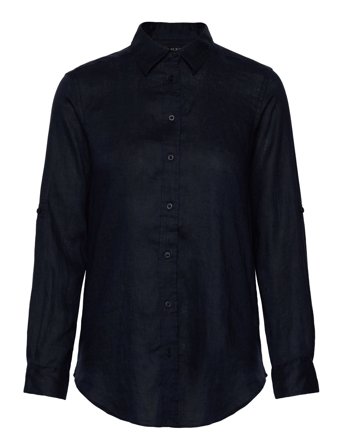 Lauren Ralph Lauren | Relaxed Fit Linen Roll Tab–Sleeve Shirt | XS