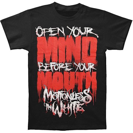 Orörlig i vitt Open Your Mind T-shirt